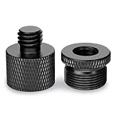 Frgyee Mic Stand Adapter 5/8 Female to 3/8 Male and 3/8 Female to 5/8 Male Screw Adapter Thread for