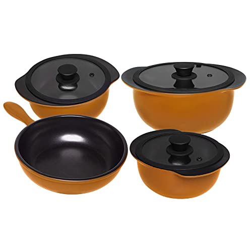 Conjunto de Panelas, em Cerâmica, 4 Peças, Canelle, Oxford