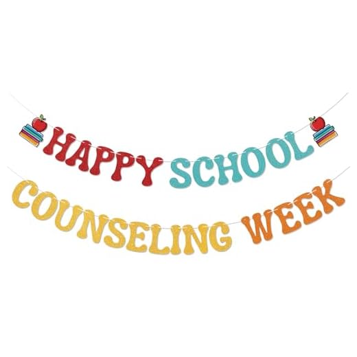 Cartel de la semana de consejería escolar feliz – letrero de semana de consejero escolar, decoración de fiesta de agradecimiento para consejeros escolares