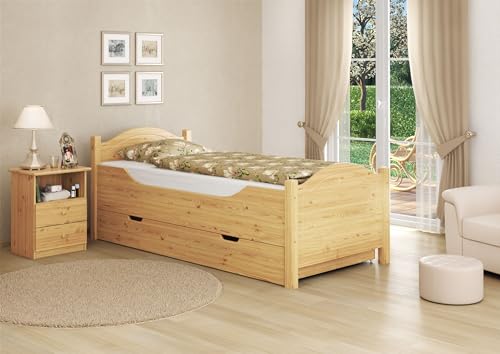 Erst-Holz Letto in Pino Anche per Anziani 100x200