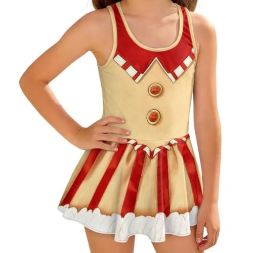 Image of KEIAHUAN Gymnastics Leotards for Girls Sleeveless Bodysuit Dance Leotards Performance Costume
