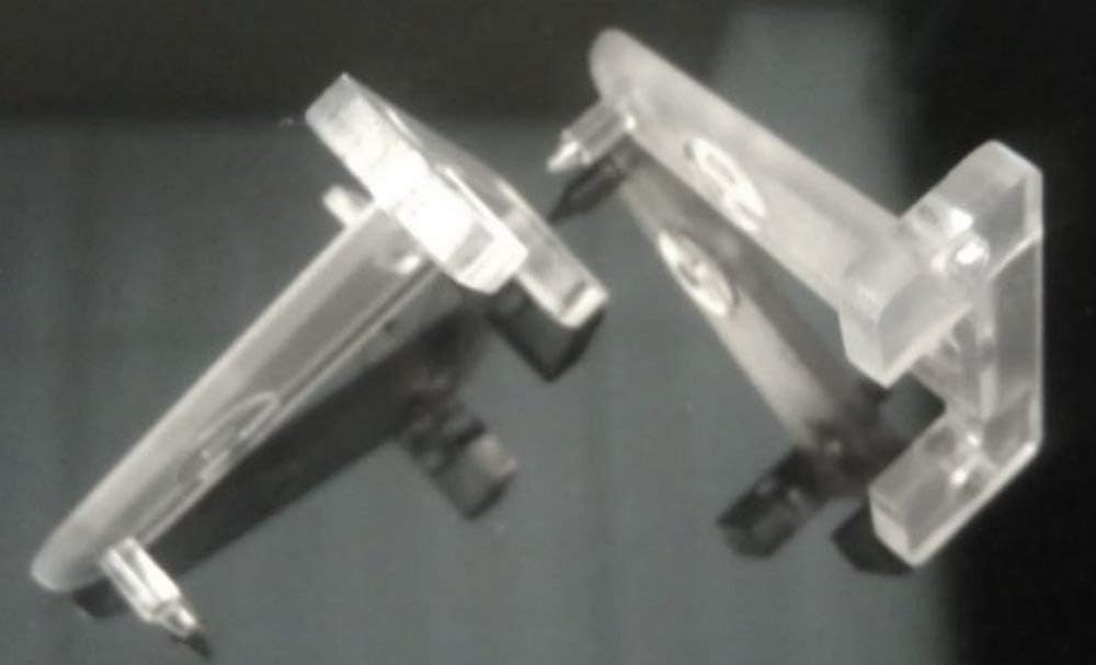 Amazing Drapery Hardware- Hold Down Plastic Bracket for 2 inch Horizontal Blind- Pack of 10 - Clear