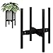 Bamworld Blumenständer Blumenhocker Pflanzenhocker Schwarz Verstellbar und kippsicher, geeignet für verschiedene Pflanzentöpfe, Höhe 32 cm
