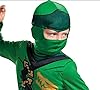 LEGO Ninjago - Dräkt Lloyd Grön för Barn - Storlek 7/8 År - Officiell Licens - Overall + Mask - Mjukt Tyg - Detaljerade Tryck - Utklädnad för Fest, Födelsedag, Halloween #4