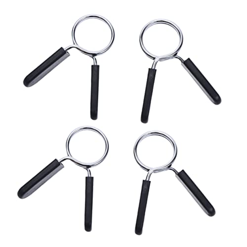 4pcs Bar Spring Collar Spring Clip Clamp Spring Clamp for Weightlifting Barbell Spring Clip Collar