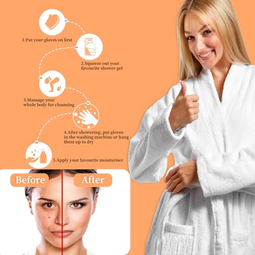 Bjpvsx MOB-001 Exfoliating Glove Body Scrubber thumb #5