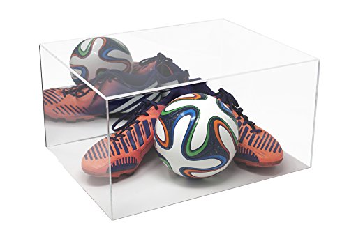 Better Display Cases Versatile Acrylic Display Case - Large Rectangle Box With Mirror And Turf Base 15.25" X 12" X 8" (A026-Mtb) #TOP3