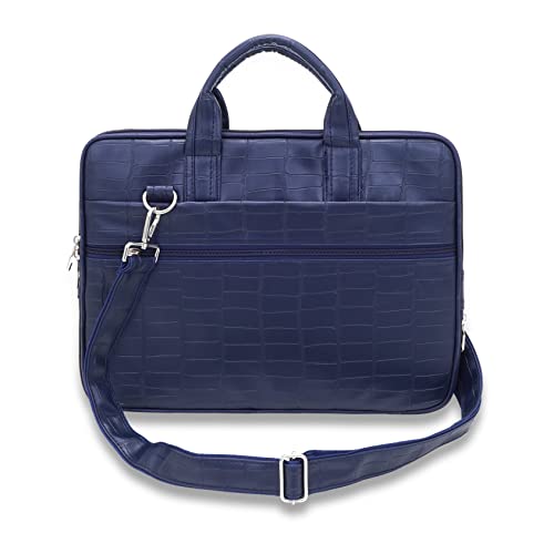 Bletilla Artificial Leather Water Resistant Laptop Messenger & Sling Bag for Men & Women, 15.6inch Laptop bag/Business Bag/Messenger Bag/Office Bag (Blue) (B0BSFM6343) Amazon Price History, Amazon Price Tracker