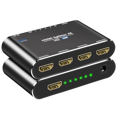 HDMI z 1 4o 4K o HDMI Xvb^[ nu 4 hdmi  I[fBI 4K 3D 1080p o ~[[h ڑȒP PS5/box/fire tv stick/HDTV/DVD/PCȂǕL