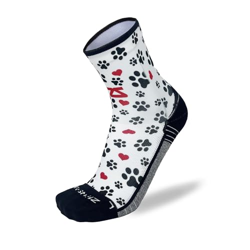 Zensah Limited Edition Running Socks - Fun and Crazy Mini Crew Compression Socks, Moisture Wicking and Anti Blister2