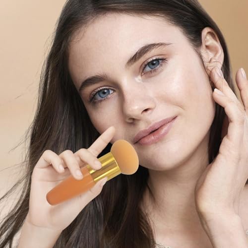 Mushroom-Shaped Foundation Sponge with Handle - Soft Blending Too...