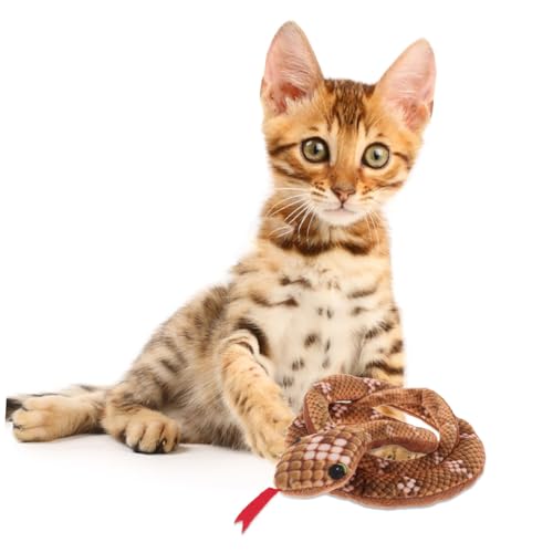 Jouet serpent peluche herbe à chat stimulant l'instinct - 7