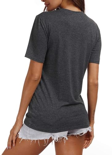 YEXIPO Womens Graphic Tees Short Sleeve Summer Tops Funny Letter Print Crew Neck Casual Loose Cute T Shirts3
