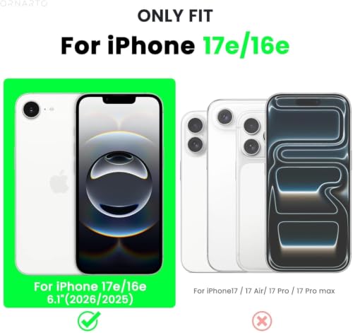 Image of DIZORO Compatible with iPhone 17e / iPhone 16e Case 6.1 inch Liquid Silicone 3 Layers Full Covered Soft Gel Rubber Phone Case,Shockproof Protective Cover with Anti-Scratch Microfiber Lining-Matcha Green