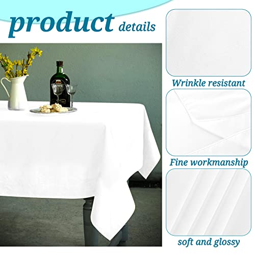 Ymhpride ZB029K 6 Pack Tablecloth 60 X102 Inch Polyester Table Cloth thumb #3