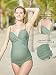 Traje de baño Mujer Maternidad Premamá Deportes Tankini de Dos Piezas Verde...