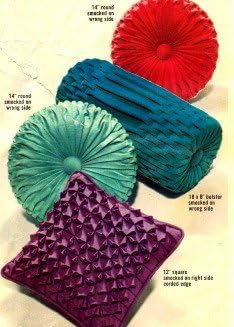 round smocked pillow pattern