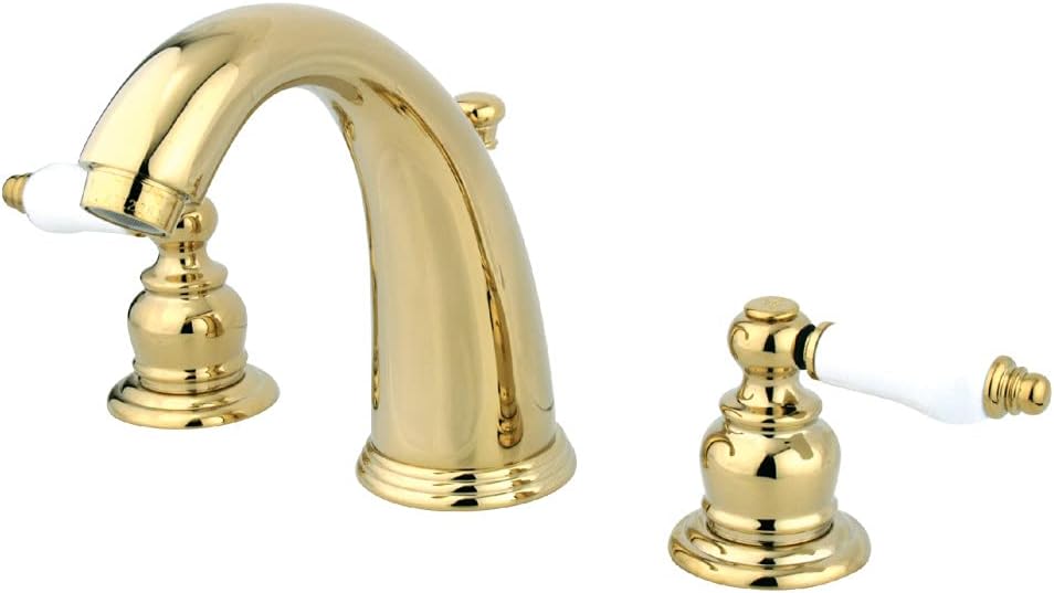 Kingston Brass GKB981PL English Country Widespread Lavatory Faucet with Retail Pop-Up, Chrome