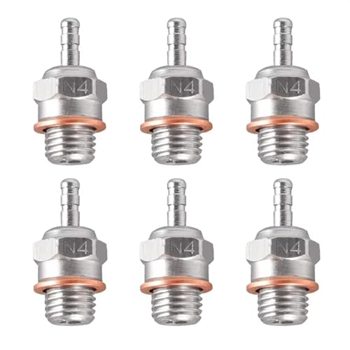RC Car Accessories for Traxxas for Kyosho for HSP 1/8 1/10 rc Car Truck for Buggy 6Pcs Glow Plug N4 Hot for Spark for Nitro Engine Parts OS 8