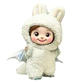 Vynsarixel 17 cm Doll clothers Set（Head Cover, White Angel PartyClothes）, Doll Cute Fashion Accessories, Fashion Dress, Dolls not Included.