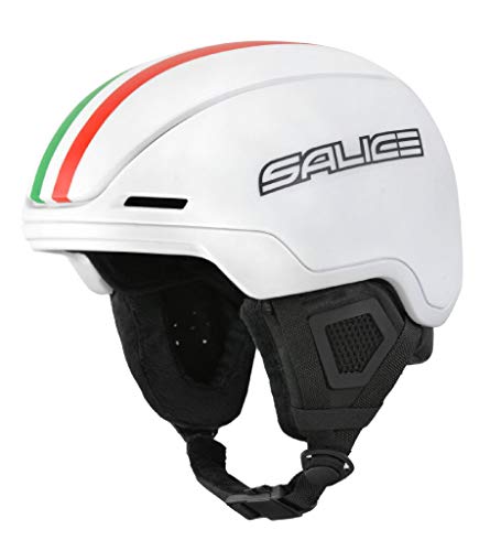 Unisex adulto Salice Casco Sci con ROTORE TG. 52-56 Bianco Italia, Unisex Adulto
