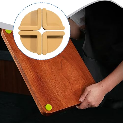 Patas para tablas de picar accesorios de repuesto antideslizantes marrones pack de 4 piezas 5