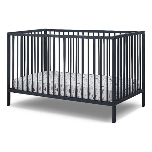 Sorelle Pemberly Row Contemporary Wood 3-in-1 Convertible Crib in Gray