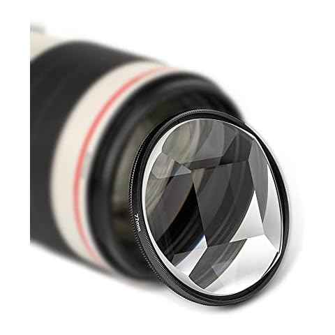 Photography Prism Glasses Kaleidoscope Prism Lens fx Creative Photography SLR Lens Accessories (77mm, Four Prism) Cover
