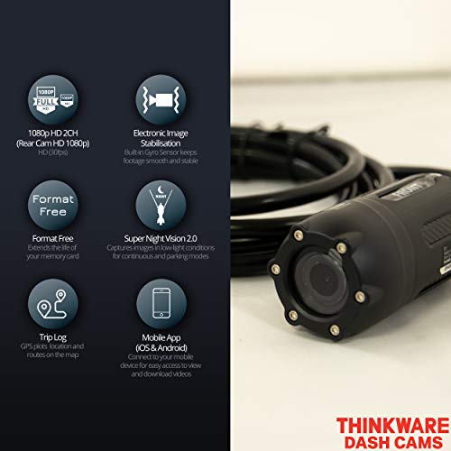 Thinkware M1 Motorbike Cam, 1080P Motorcycle Camera Dual Front and Rear Motorbike Dash Cam. Waterproof Motorcycle… - Image 4