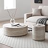 Amazon.com: JURMALYN Round Coffee Table for Living Room Circle Coffee ...