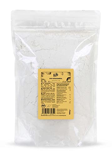 KoRo - Farine de noix de coco bio 1kg - Alternative à la farine conventionnelle, sans gluten et pauvre en glucides, avec des fibres alimentaires.