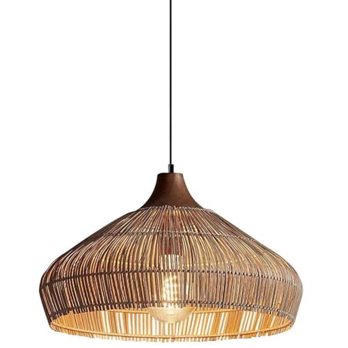Lustre Japonais Wabi-Sabi en suspension pour salon et salle à manger rustique