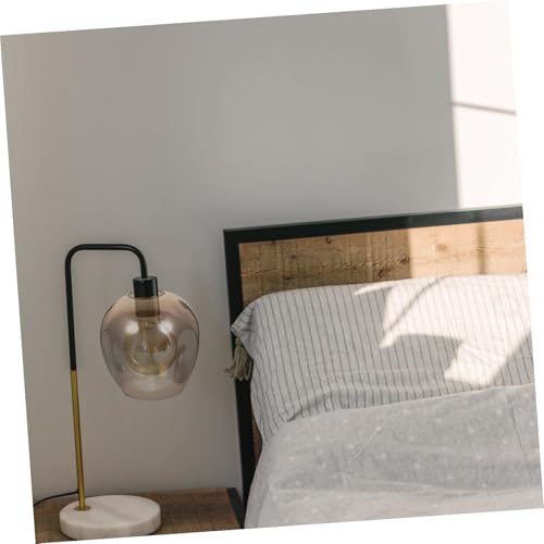 Image of Seeded Glass Shade Glass Lamp Shade Lamp Cover Transparent Light Shade Round Globe Lamp Shade Lighting Fixture Replacement for Ceiling Light Bedside Table Lamp Standing Lamp Globe