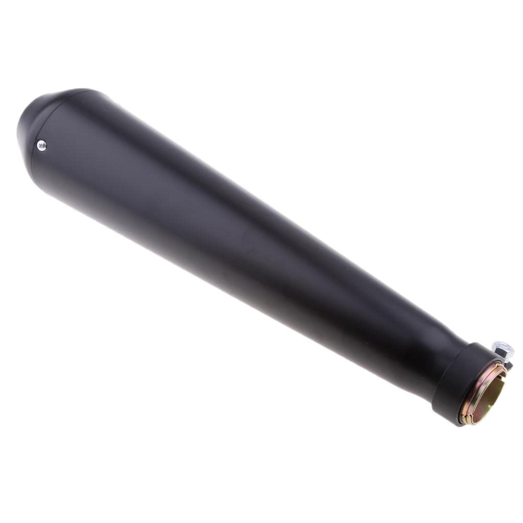 Universal Exhaust Muffler DB Killer Silencer for Harley Cafe Racer Black1 Piece Exhaust Pipe| Exhaust Systems| Motorcycle Parts | Parts & Accessories | Motors