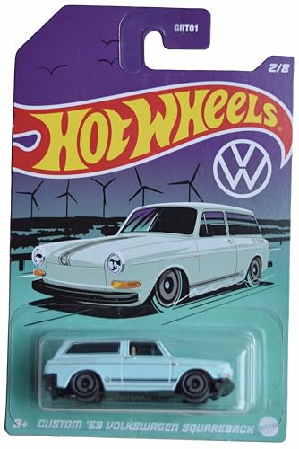 Hot Wheels Custom '69 Volkswagen Squareback Azul miniatura 1