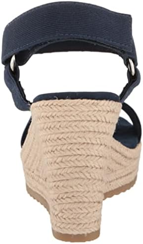 Anne Klein Women's WIT Wedge Sandal, Navy, 8 | Image 2
