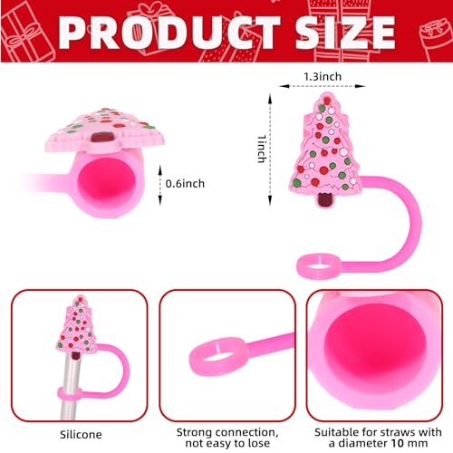 5 Pitillos con Cubiertas de Silicona Navidad miniatura 2