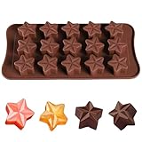 SEABABOO Stern Schokoladen-Silikonform, Sterne Schokoladenform Pralinenform Bonbonformen,...