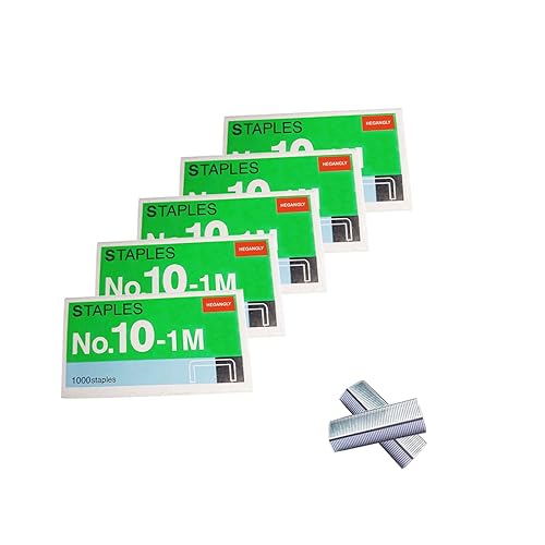 hegangly 5000pcs no.10 staples, for max hd 10d,swingline tot mini stapler, and other mini stapler using no.10 staples(smaller than standard staples).silver