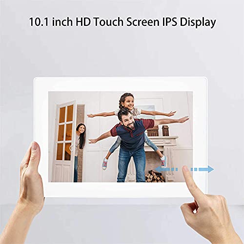 10,1-Calowa Cyfrowa Ramka Na Zdjęcia Z Wi-Fi, Ekran Dotykowy Ips 1280X800, Pamięć Masowa 16 Gb, Automatyczne Obracanie, Czujnik Ruchu, Łatwe Udostępnianie Zdjęć/Film