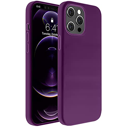 S&SWorld Designed for iPhone 12 Pro and iPhone 12, Silicone Ultra Slim, Anti-Scratch, Shockproof, Drop Protection Case, Full Coverage Liquid Case, 6.1 inch, Purple S&SWorld Designed for iPhone 12 Pro and iPhone 12, Silicone Ultra Slim, Anti-Scratch, Shockproof, Drop Protection Case, Full Coverage Liquid Case, 6.1 inch, Purple