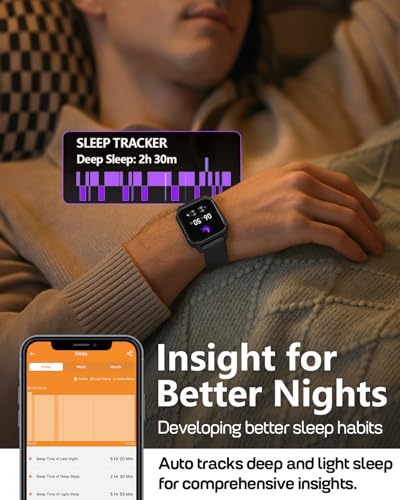 Image of MorePro Fitness Tracker with 24 /7 Heart Rate & Blood Pressure Monitor, Blood Oxygen & Sleep Tracker, Smart Watch with Step Calorie Counter, IP68 Waterproof Activity Tracker for Women Men Android iOS