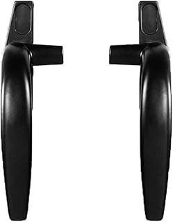 Window Locks,Window Handle, A Pair of Window Handles, Extrapolation of Door and Window Handles Window Handle Window Lock Rotate Alloy Door Handle (Color : White) (Color : Svart) (Color : Svart)