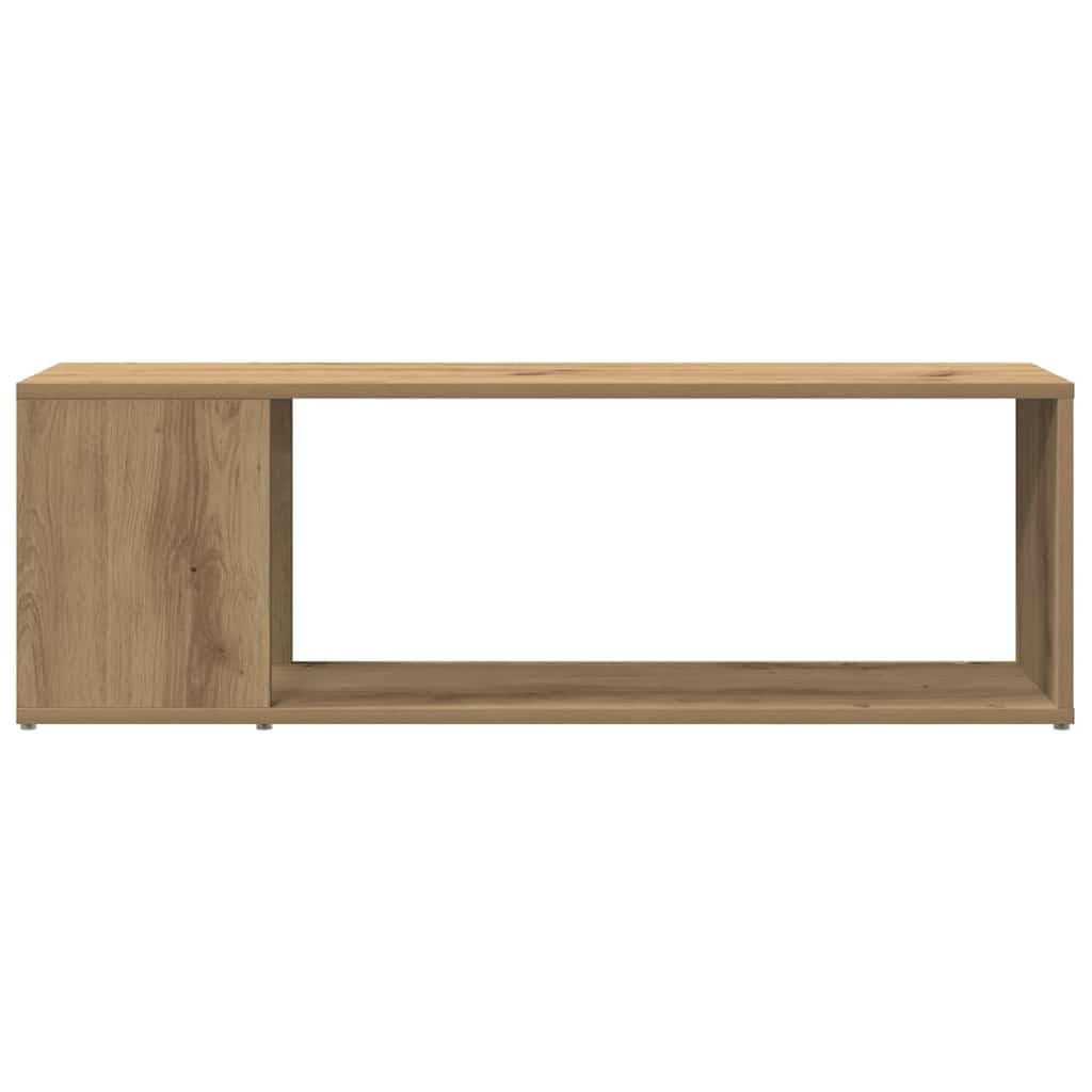 TV-Schrank Artisan-Eiche 100x24x32 cm Holzwerkstoff | Reichlich Stauraum, pflegeleicht mit feuchtem Tuch, robuste glatte Oberfläche, für Wohnzimmer