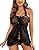 Avidlove Lingerie for Women Lace Babydoll Dress Bridal Langerie Negligee Ruffle Halter Chemise