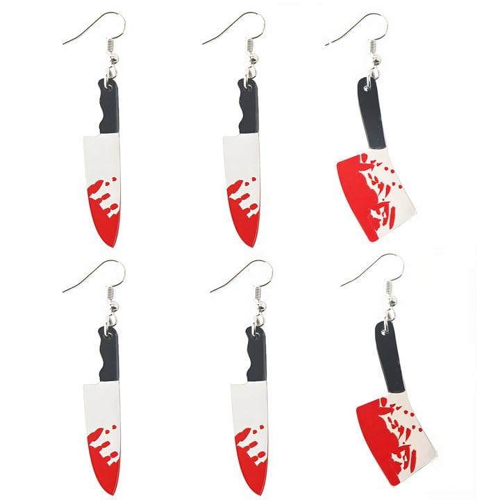 Conjunto brincos de Halloween, brincos de Halloween, conjunto de brincos pendentes de piercing meninas presente de joalharia