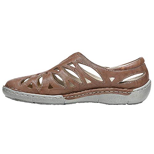 Image of Propet Womens Cameo Cut Out Slip On Flats Casual - Brown