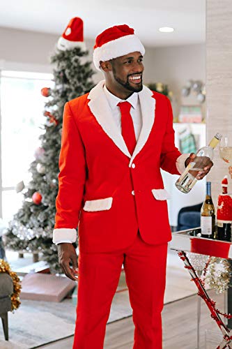 Tipsy Elves Men's Christmas Holiday Suit Pants - Ugly Christmas Sweater Inspired Slacks for Men3