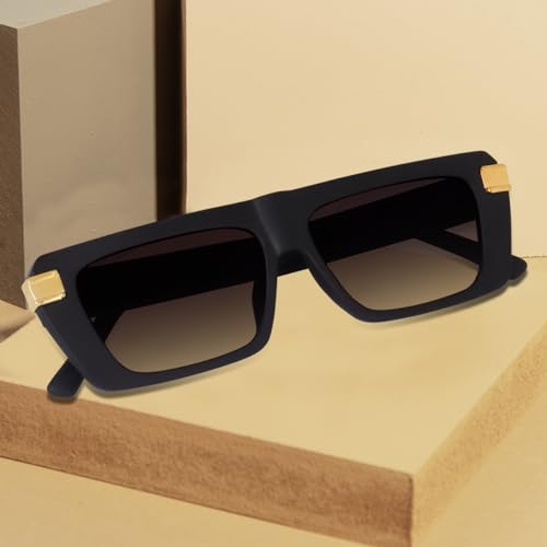 Image of Dervin UV Protection Rectangular Sunglasses for Men and Women