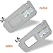 Driver Left Side Sun Visor Replacement Compatible with Toyota RAV4 2004 2005, Interior Sunvisor Replacement Accessory 74320-42420-B0 (Gray)